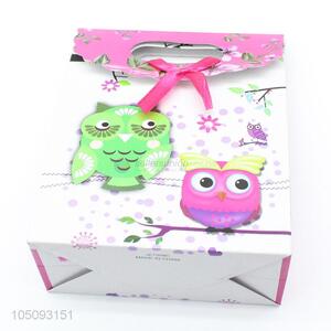 New Style Cartoon Owl Printed Paper Packaging Gift Bags