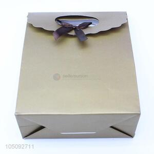 Wholesale Champagne Color Paper Shopping Gift Bag for Packaging