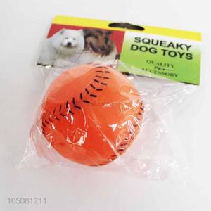 Promotional cheap vinyl dog toy baseball