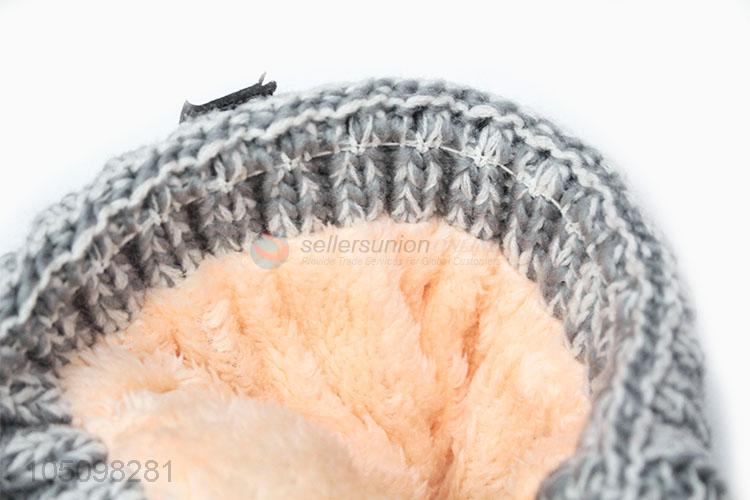 Delicate Design Adult Hair Ball Autumn and Winter Warm Cap