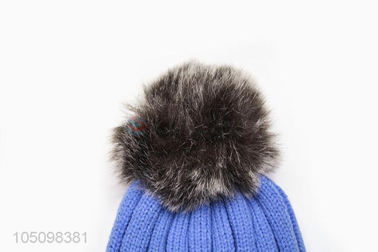 Cute Design Winter Hat for Children Cartoon Solid Warm Hats