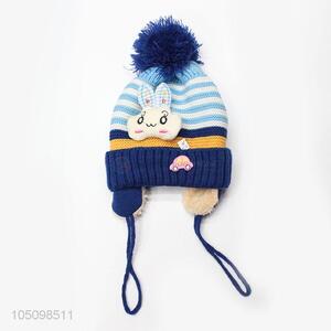 Factory Sale Kids Girl Boy Cartoon Warm Winter Knitted Cap Hat