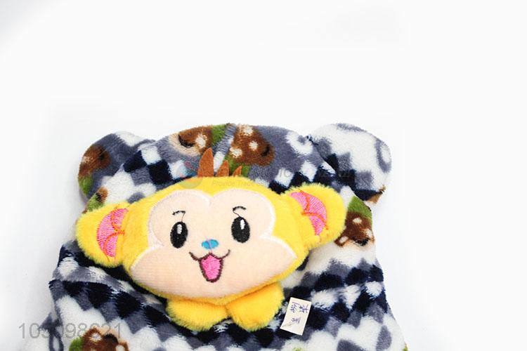 Promotional Gift Kids Winter Baby Hats Cartoon Monkey Thick Warm Children Hats
