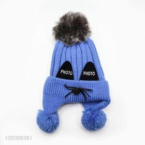 Cute Design Winter Hat for Children Cartoon Solid Warm Hats