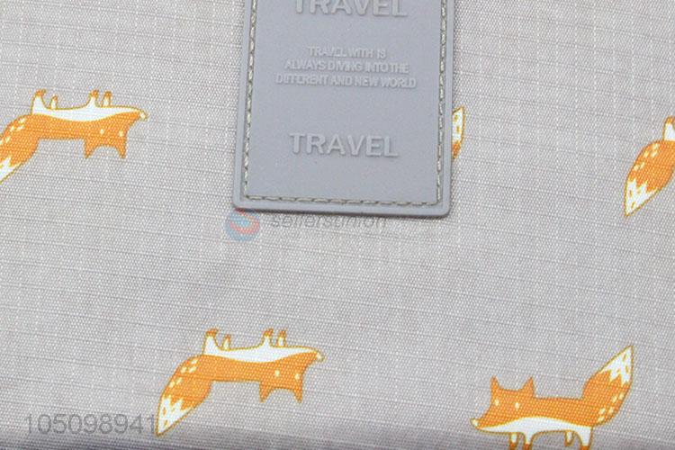 Wholesale Cute Travel Waterproof Cartoon Fox Makeup Bag Storage Bag