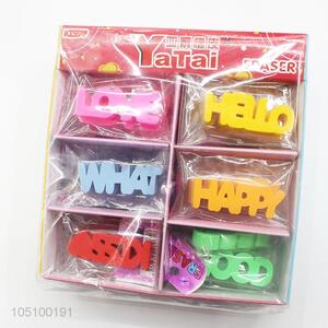 Simulation Eraser Colorful 3D Letter Model Eraser for Kids