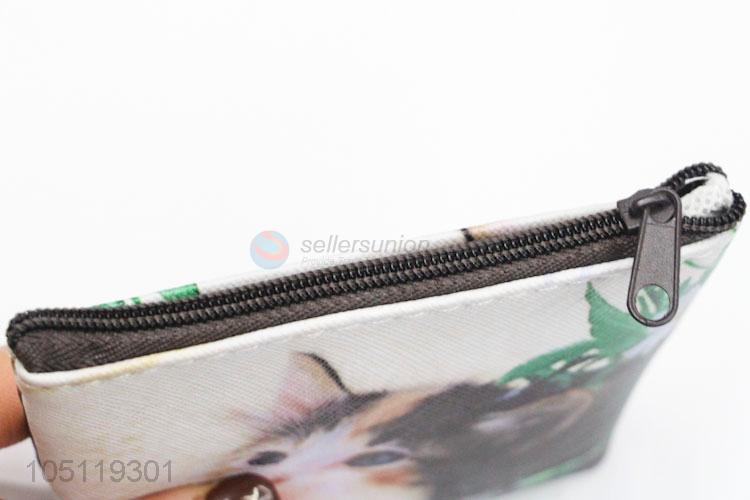 High Quality Cute Baby Cat Printed Cartoon PVC Coin Purse