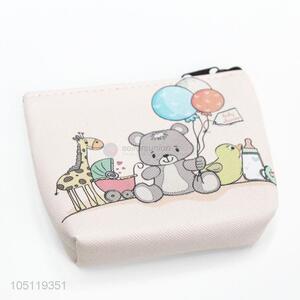 Multifunctional Promotional Cartoon Bear Pattern Storege Bag PVC Coin Purse