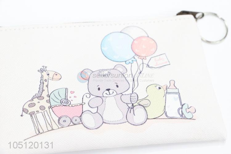 Popular Promotion Cartoon Animals Pattern PVC Coin Bag Cute Wallet for Girls