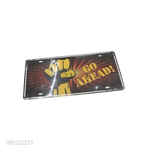 Direct Price Vintage Painting Music Guitar License Plate Metal Wall