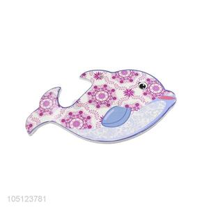 Modern Style Fish Shape Flower Printed Dining Table Mat Placemat