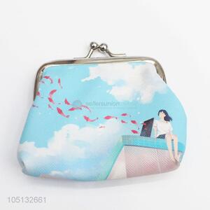 Pretty Cute Cartoon Girl Pattern Coin Purse Small Change Bag