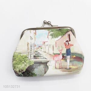 Ancient Town Of Scenery Pattern Money Bag Cute Coin Purse with Low Price