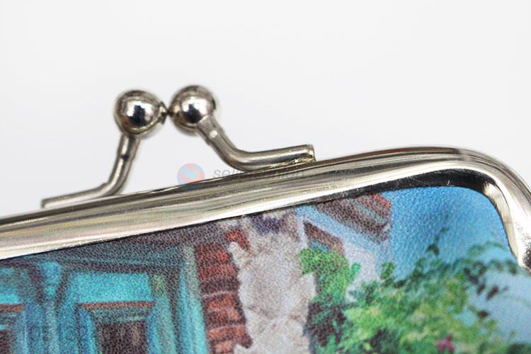 Hot Sale Landscape Printed Mini Bag PU Leather Coin Purse