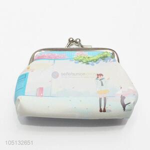 Best Selling Money Bag Cute Cartoon Girl Printed Coin Purse