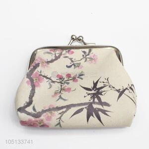 Promotional Exquisite Plum Blossom Pattern Christmas Gifts PU Leather Coin Purse