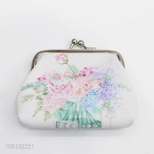 Cheap Price Colorful Flower Pattern Coin Purse Coin Wallet Coin Bag