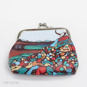 Special Design Colorful Pattern PU Leather Hand Coin Purse