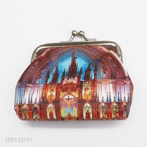 Personalized Cartoon Church Frescoes Pattern Mini PU Leather Coin Purse