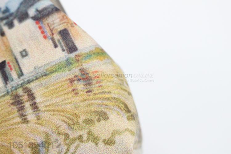 Exquisite China'S Courtyard Printed Mini Kids Girls PU Leather Coin Purse