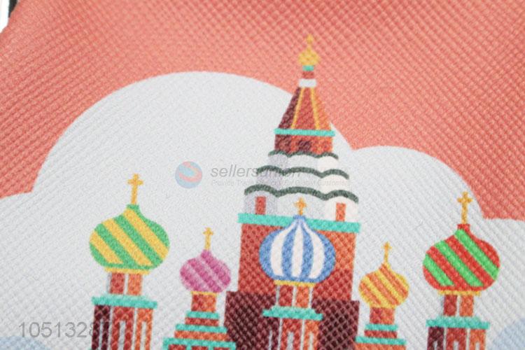 Lovely Mini Wallet Female Saint Petersburg Pattern Coin Bag Cartoon PU Leather Coin Purse