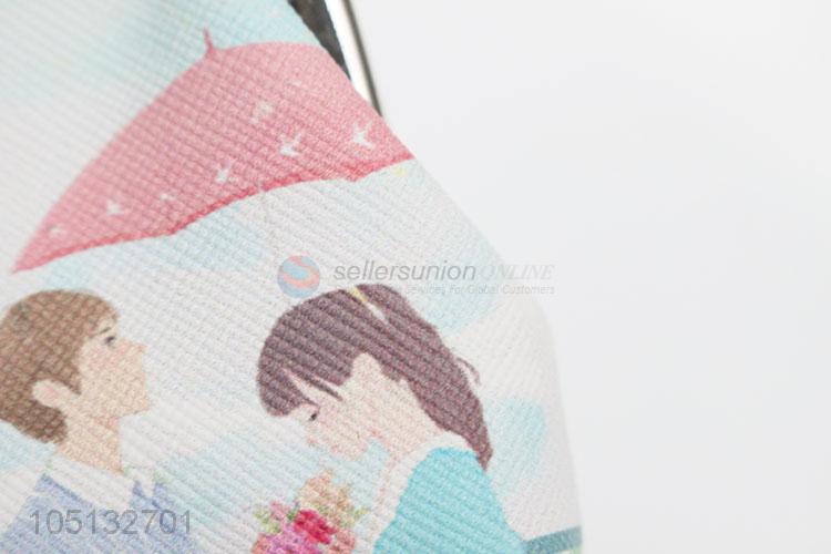 Promotional Gift Cartoon Couple Printed Coin Purse Small Change Bag