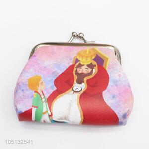 Hot Sale Little Prince Printed PU Leather Short Purse Mini Clutch Purse