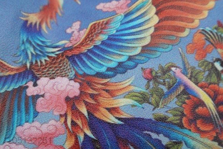 Promotional Gift Phoenix Pattern Pu Laether Coin Purse for Ladies