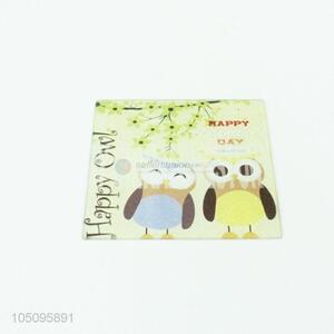 Cute Cartoon Birds Pattern Glass Chopping Board