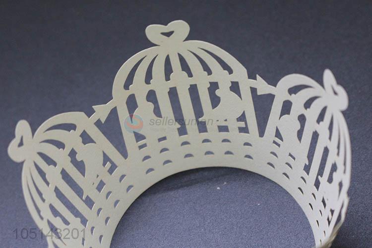 Wholesale low price laser cut decorative cakecup