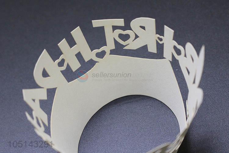 Wholesale cheap delicate laser cut paper bottomless cakecup