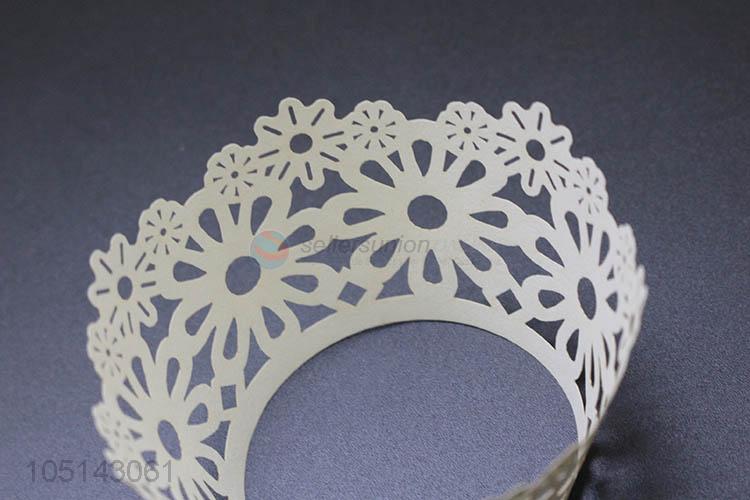 Premium quality delicate laser cut paper bottomless cakecup