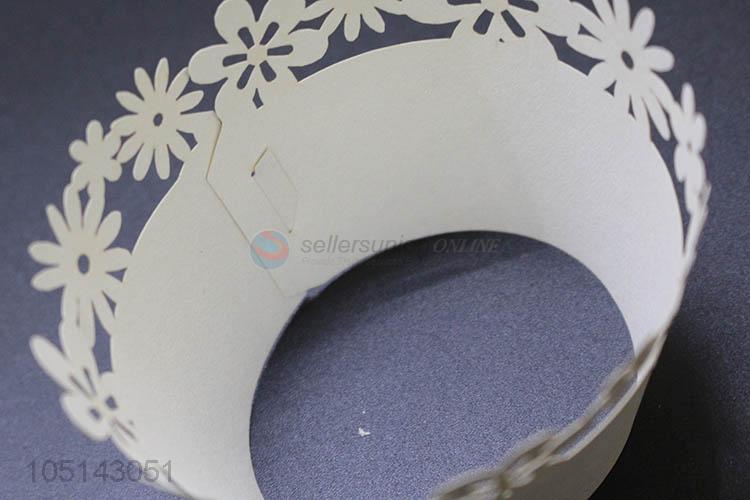 Cheap high quality laser cut paper cakecup w/o bottle