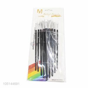 New Advertising 9 Pcs/Set Different Shape Watercolor Gouache Paint Brushes Set
