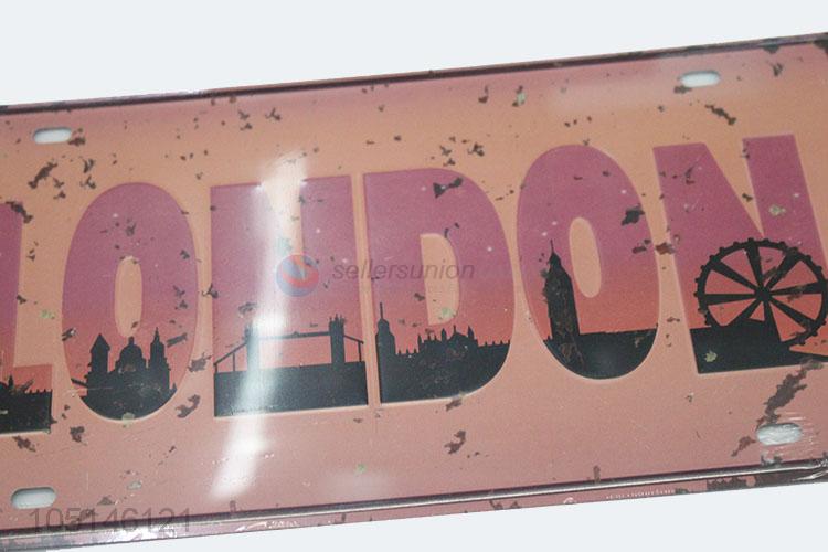 Direct factory vintage bar hotel wall decoration metal painting