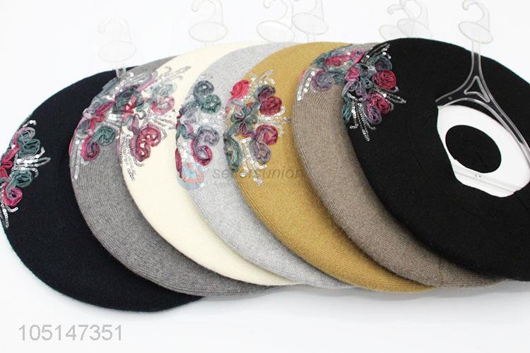 Creative Supplies Winter Double-Deck Knitted Hats with Sequins Decoration