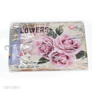 Good Factory Price Rose Flower Printed Bath Mat Set