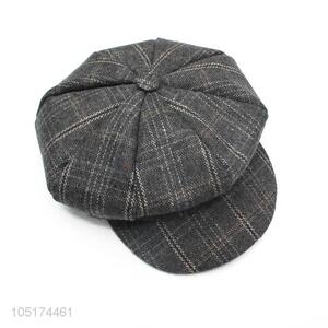 Competitive Price Fashion Plaid Newsboy Beret Artist Women Beret Hat For Women Cap