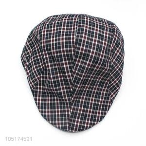 High Sales Plaid Flat News Boy Beret Hat Casual Cap Duckbill Caps