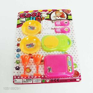 New arrival promotional plastic kids play set cook set toy