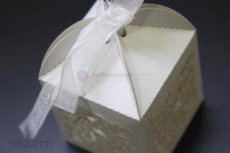 Wholesale cheap luxury wedding laser cut candy boxes