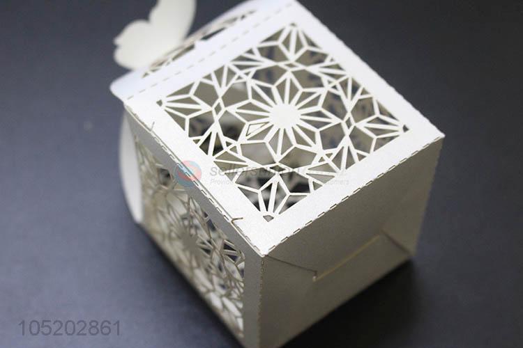 Factory promotional wedding favor laser cut birdcage candy box