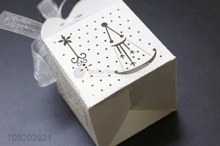 China OEM wedding favor laser cut birdcage candy box