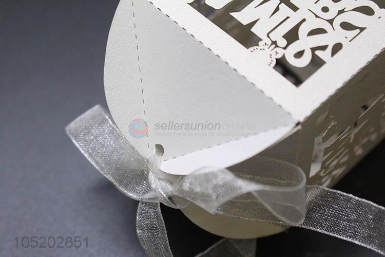 Customized wholesale laser cut packing chocolate paper gift candy boxes