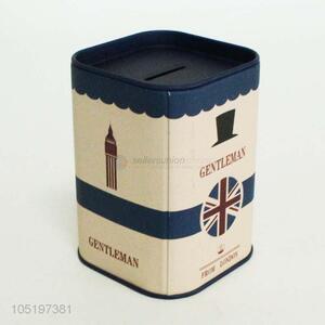 Square Shaped Tinplate Money Box