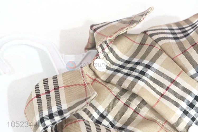 Factory directly sell check pattern dog clothes