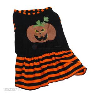 Cheap and High Quality Cute Pumpkin Printing Pet Dress