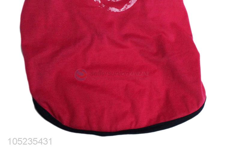 Top Sale Summer Red Pet Dog Clothes