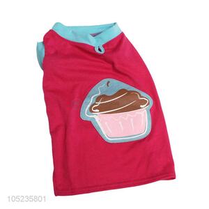 Factory Promotional Cartoon Pet Dog Clothes Soft Summer T-shirt