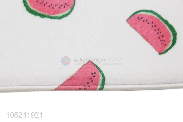 Unique Design Watermelon Pattern Plush Anti-slip Mat Thick Floor Carpets for Living Room